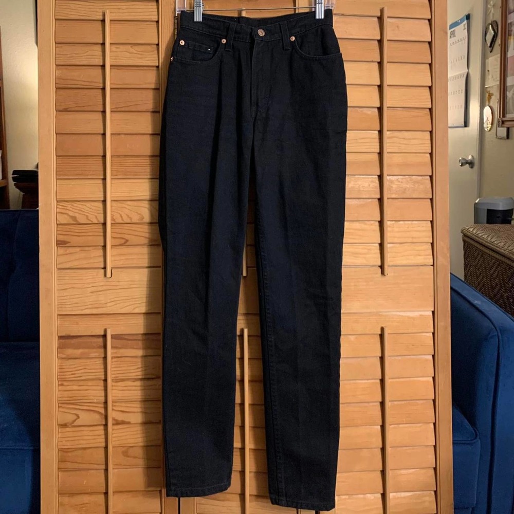 Vintage 90s Black High Waisted Jeans Jordache 25"